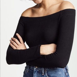 NWT Z Supply Long Sleeve Off the Shoulder Top